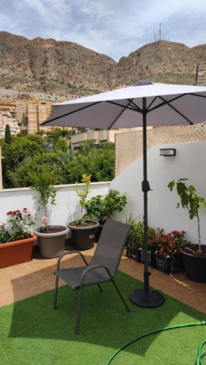 Ático con terraza en el puerto de Aguadulce